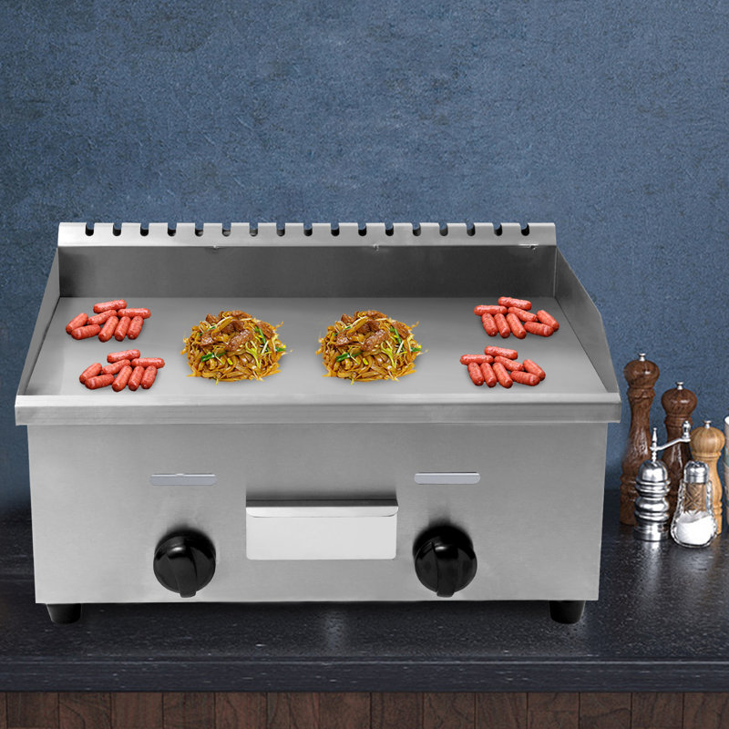 JOYDING Commercial Gas Griddle Countertop NonStick Flat Grill